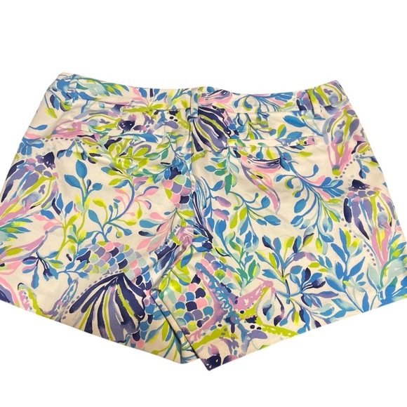 Lilly Pulitzer Blue and Green High Waist Shorts - Picture 5 of 6